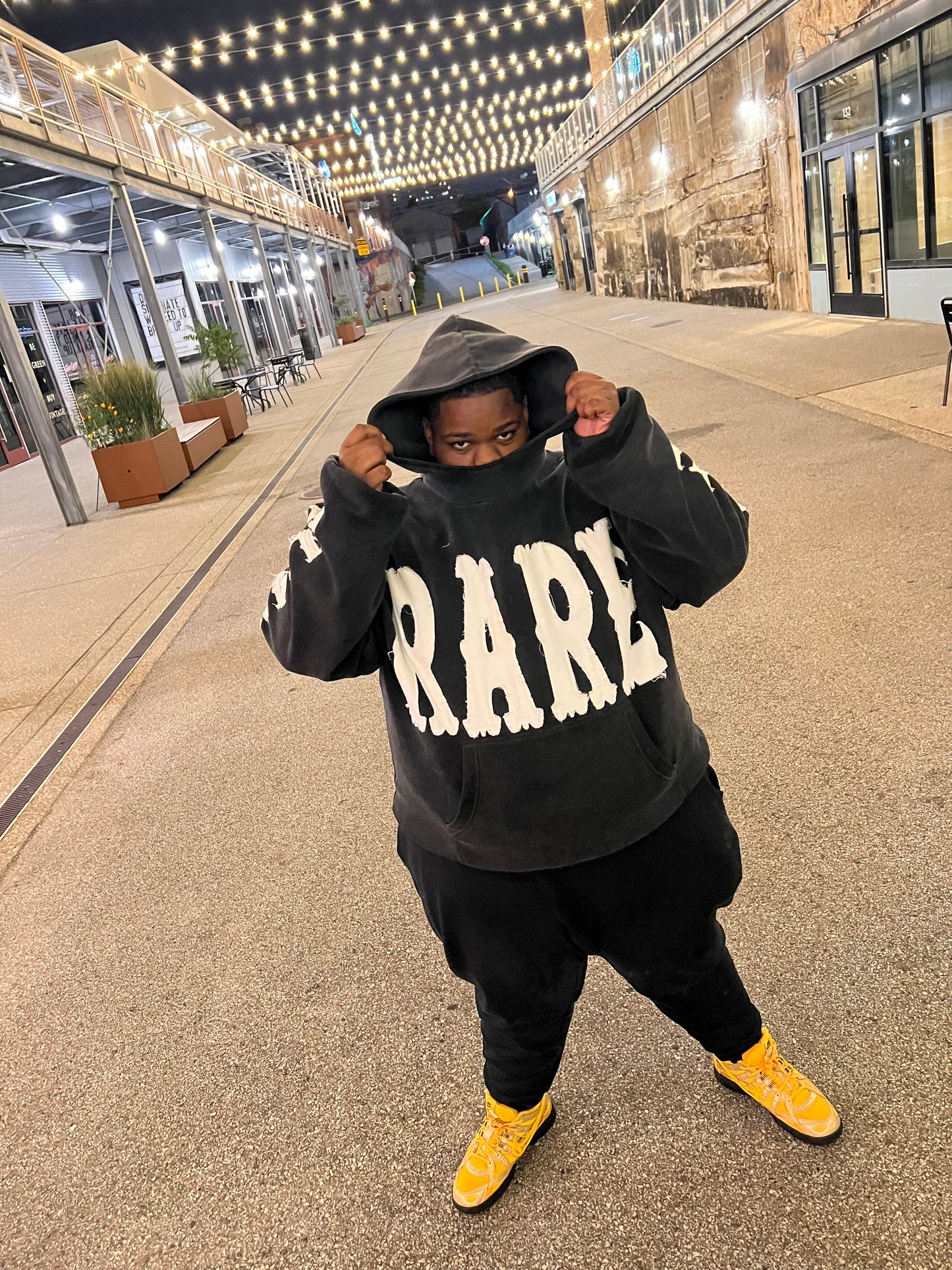 Washed Black “RARE” Hoodie