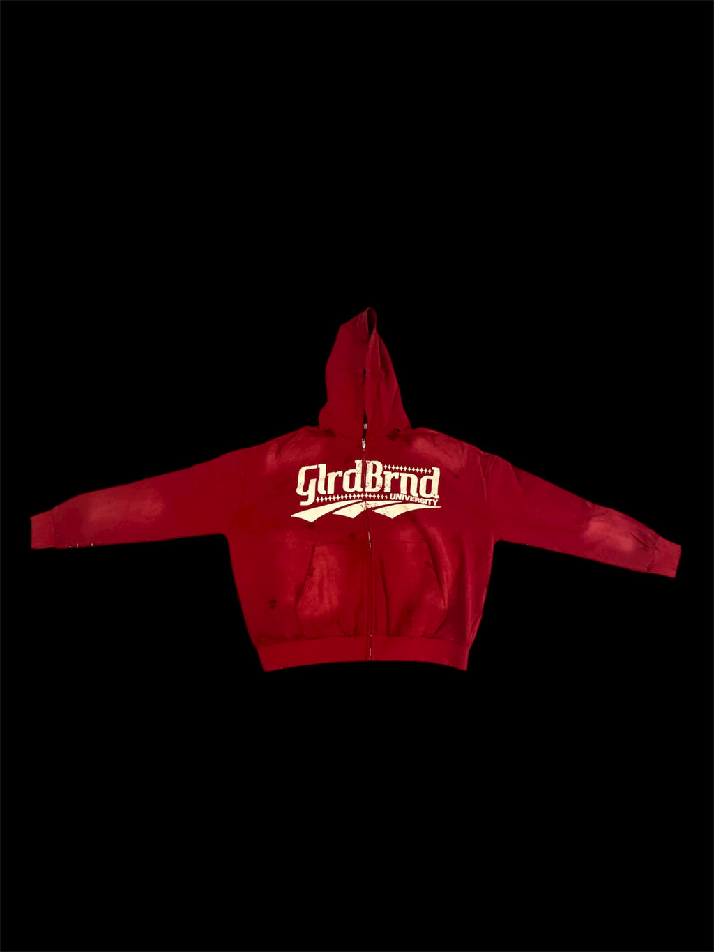 Red University Zip up