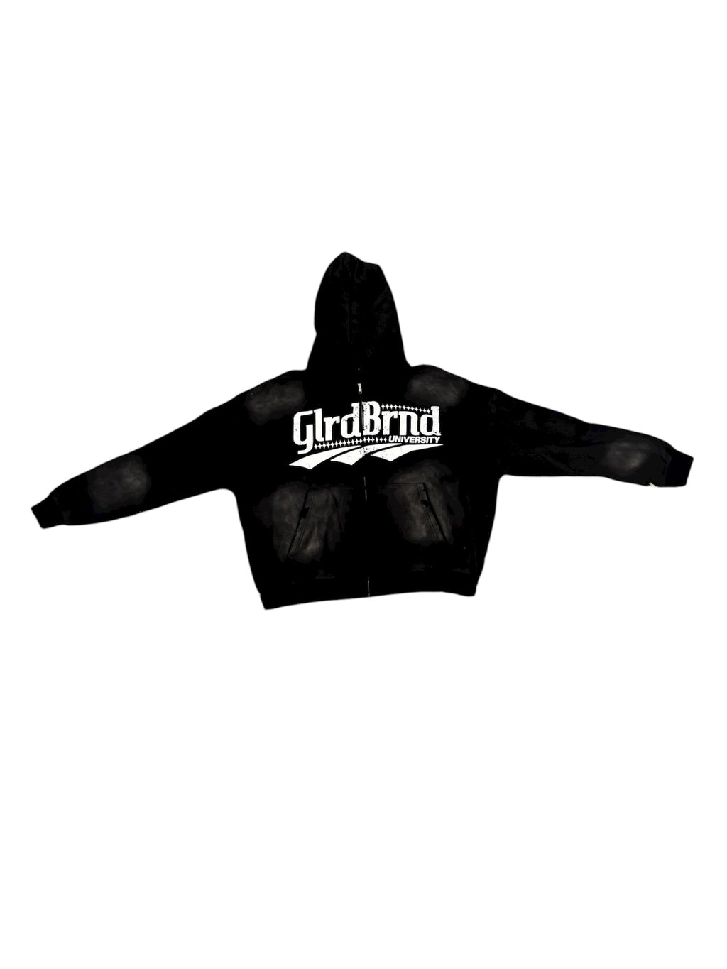 Black University Zip Up