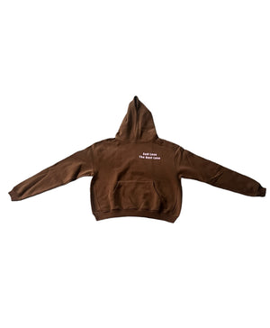 “0” friends Brown Hoodie