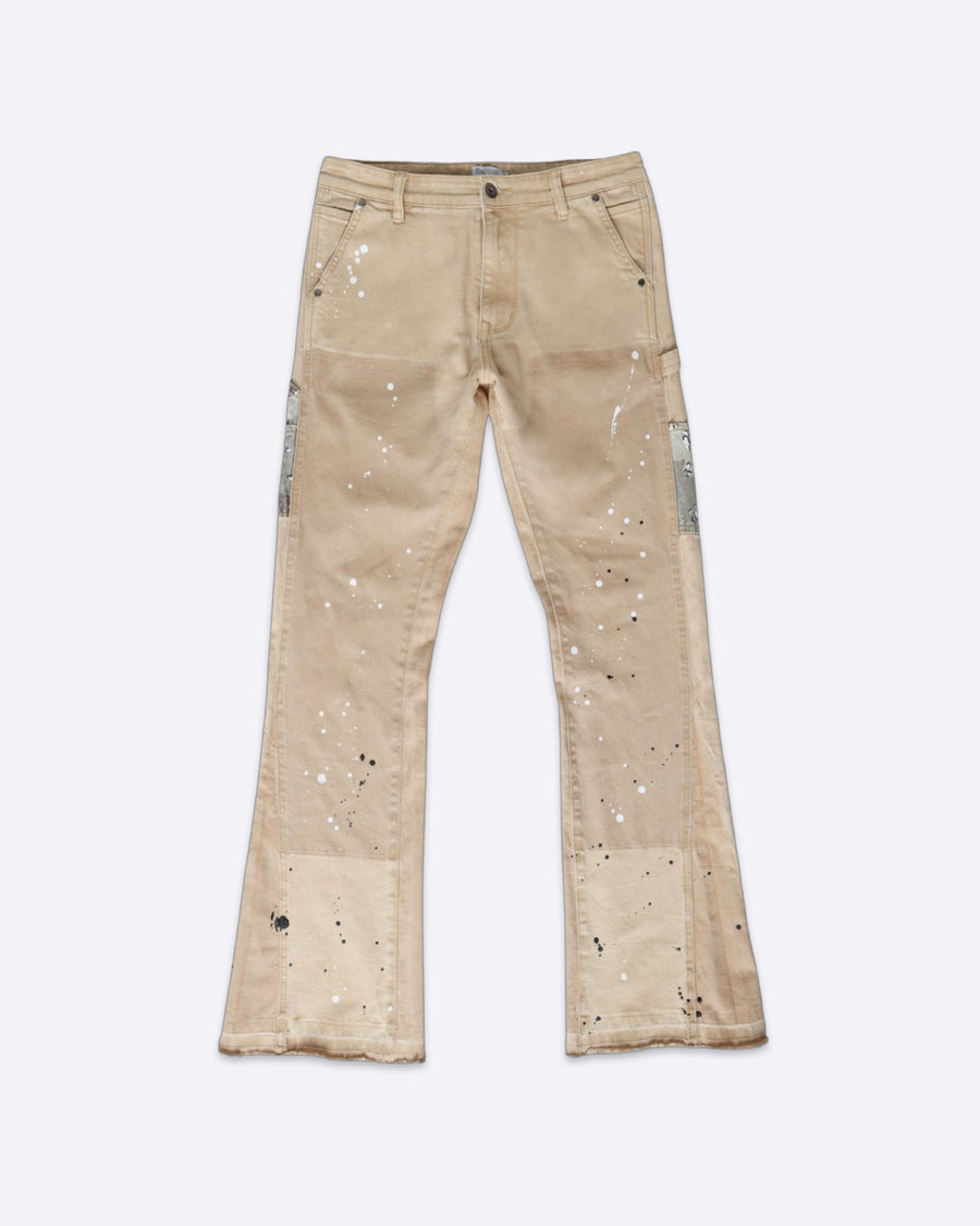 Khaki Flare Jeans