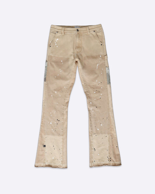 Khaki Flare Jeans