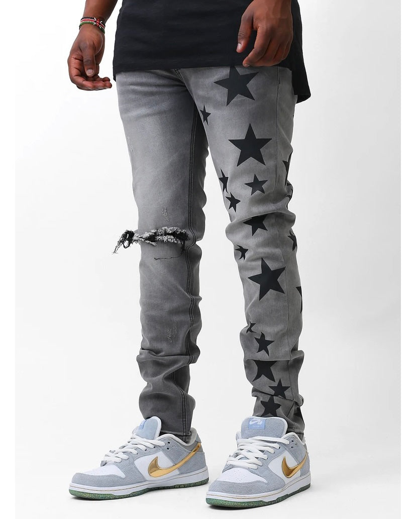 Star Jeans (Gray)